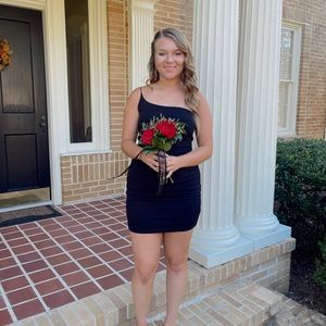 Elegant Black Women's Homecoming Dress